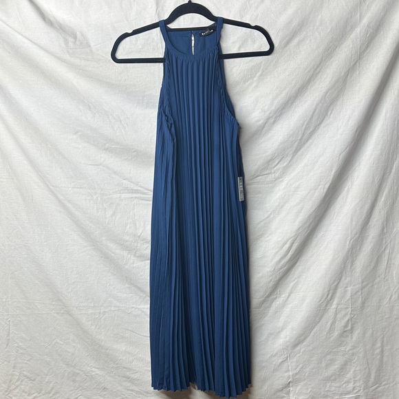 Express Dresses & Skirts - Express Blue Midi Pleated Dress NWT - XS